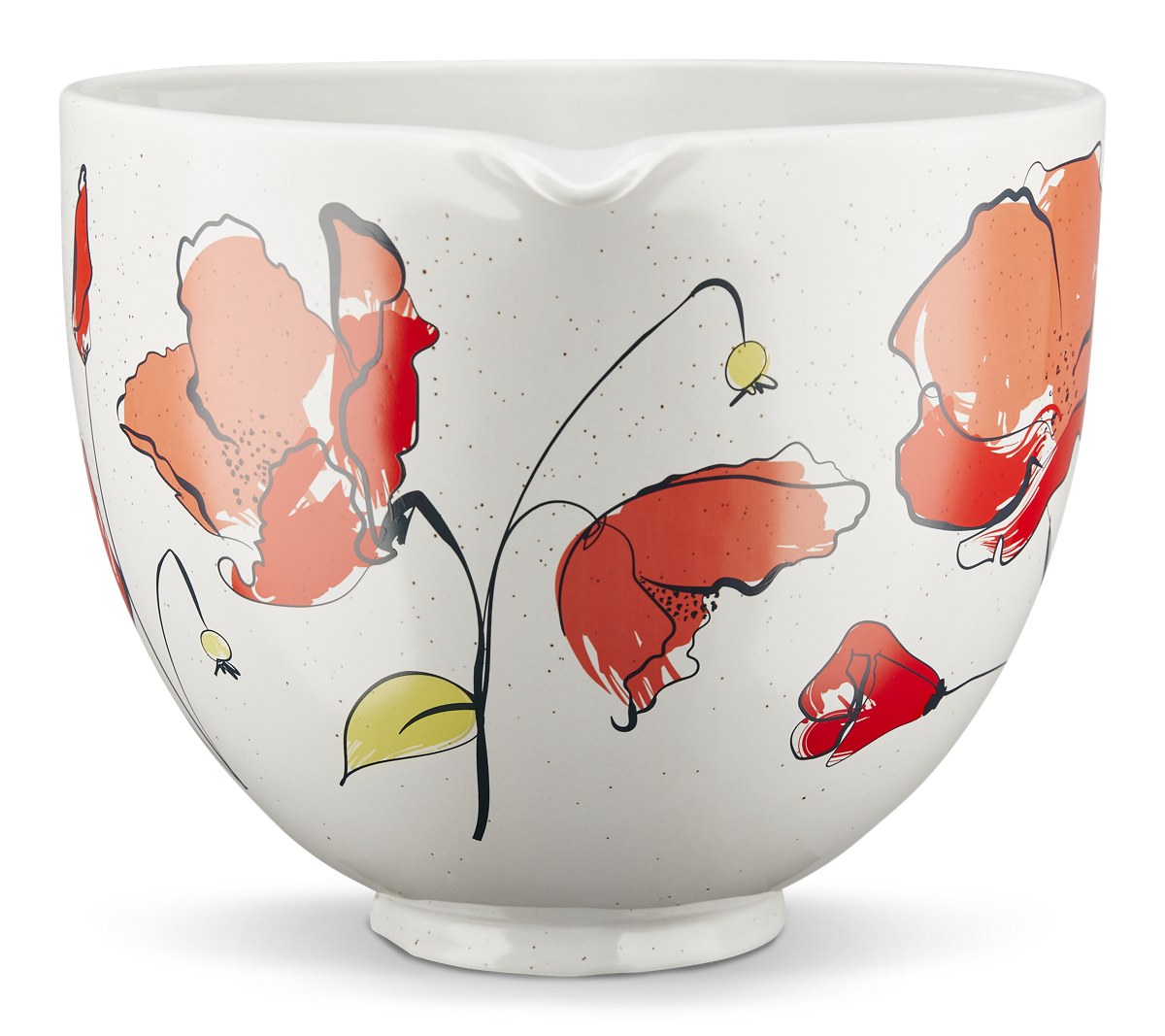 5 Quart Poppy Ceramic Bowl