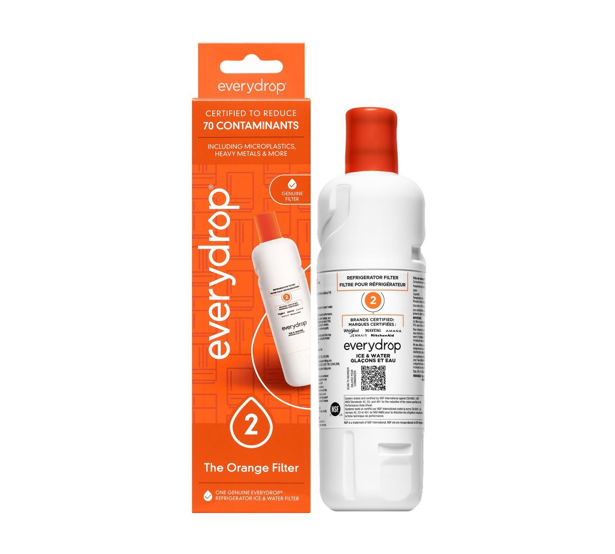 everydrop® Refrigerator Ice & Water Filter 2 - Orange