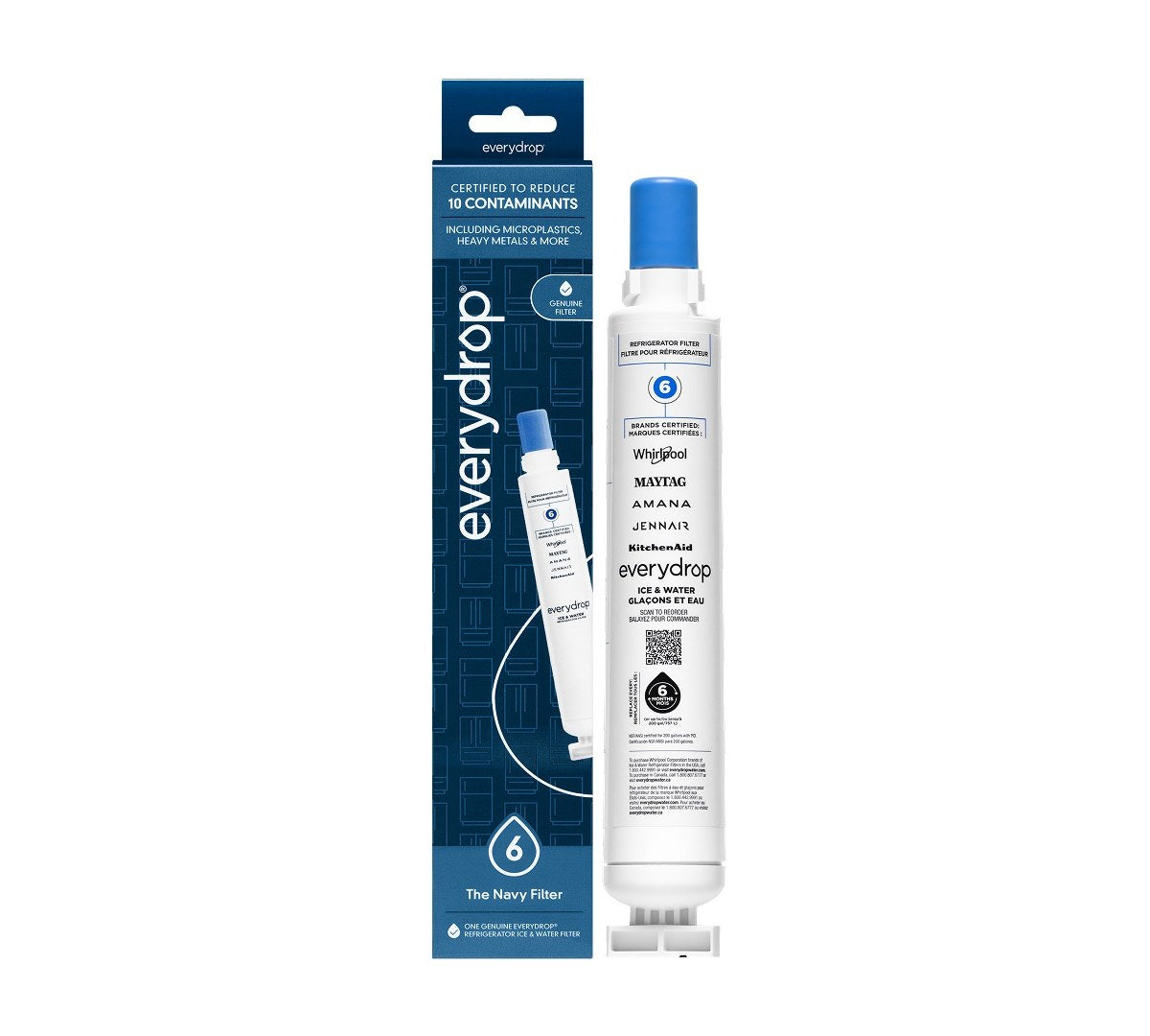 everydrop® Refrigerator Ice & Water Filter 6 - Navy
