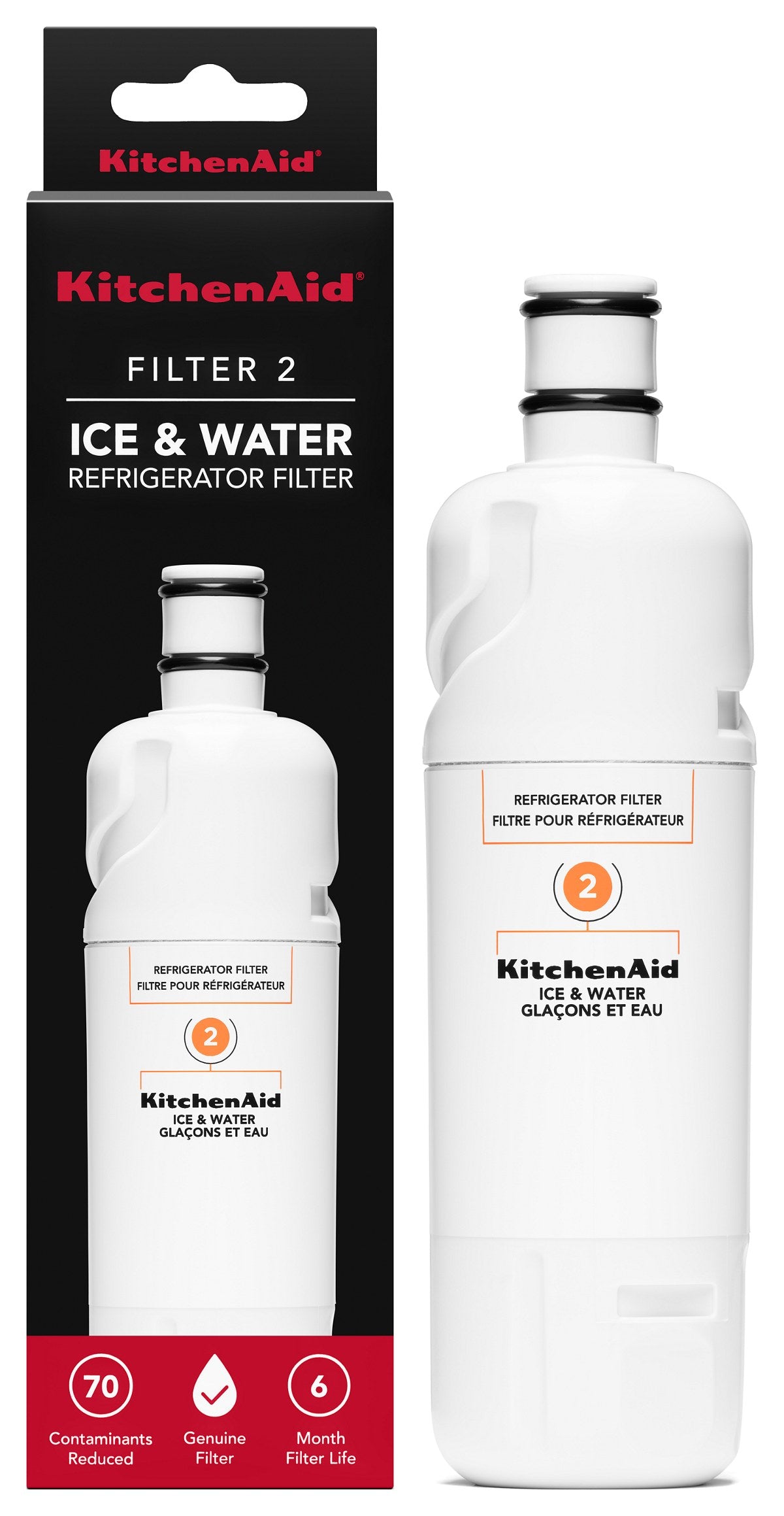 KitchenAid® Refrigerator Water Filter 2 - KAD2RXD1 (Pack of 1)