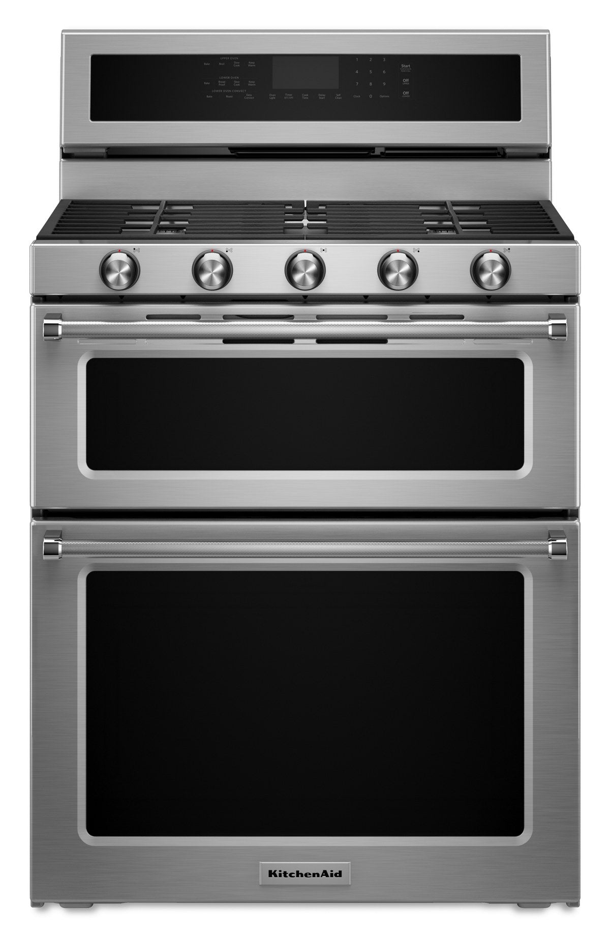 30-Inch 5 Burner Dual Fuel Double Oven Convection Range