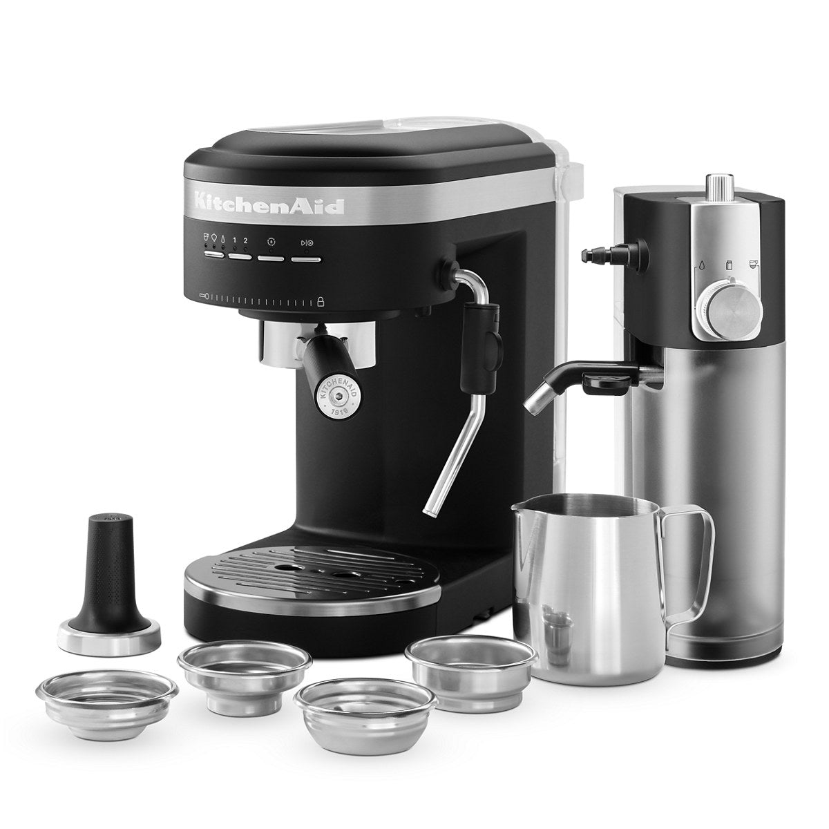 Semi-Automatic Espresso Machine with Free Automatic Milk Frother Attachment